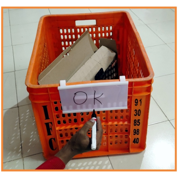 Clip-On Label Holder For Material Handling Bins - Image 3