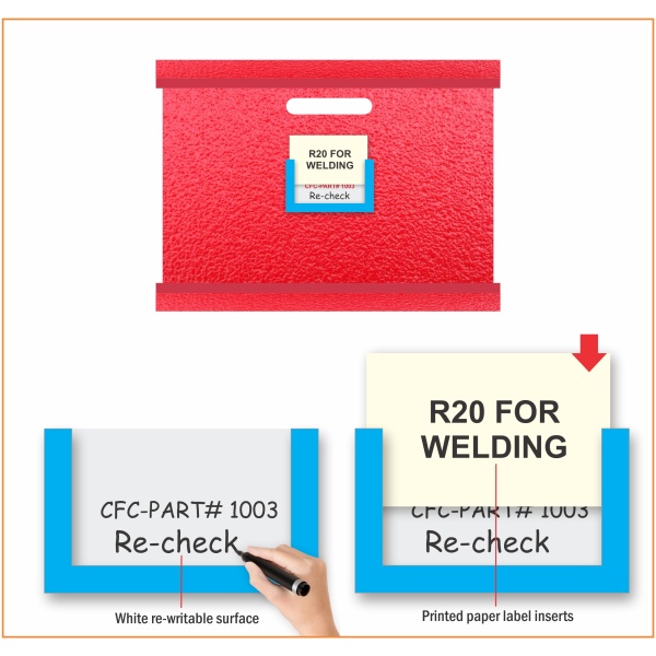 Label holders for material handling crates / bins - Image 2